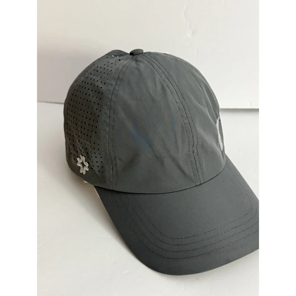 VIMHUE Hat Cap Strap Back Women's sz 57 Gray Mesh Ponytail adjustable Indiana